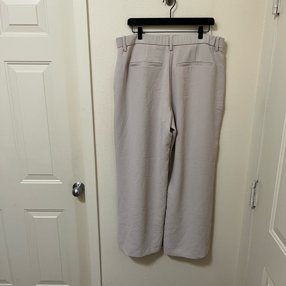 •ABERCROMBIE & FITCH• Sloane Tailored Wide Leg Pant Sand Ultra High Rise - Picture 6 of 8